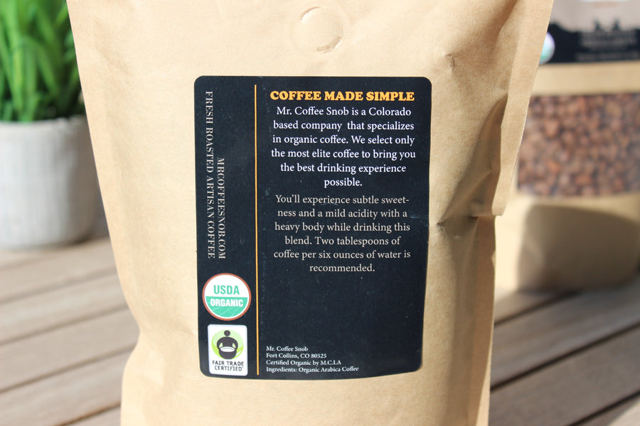 Twin Lakes USDA Certified Organic Coffee-Dark Roast