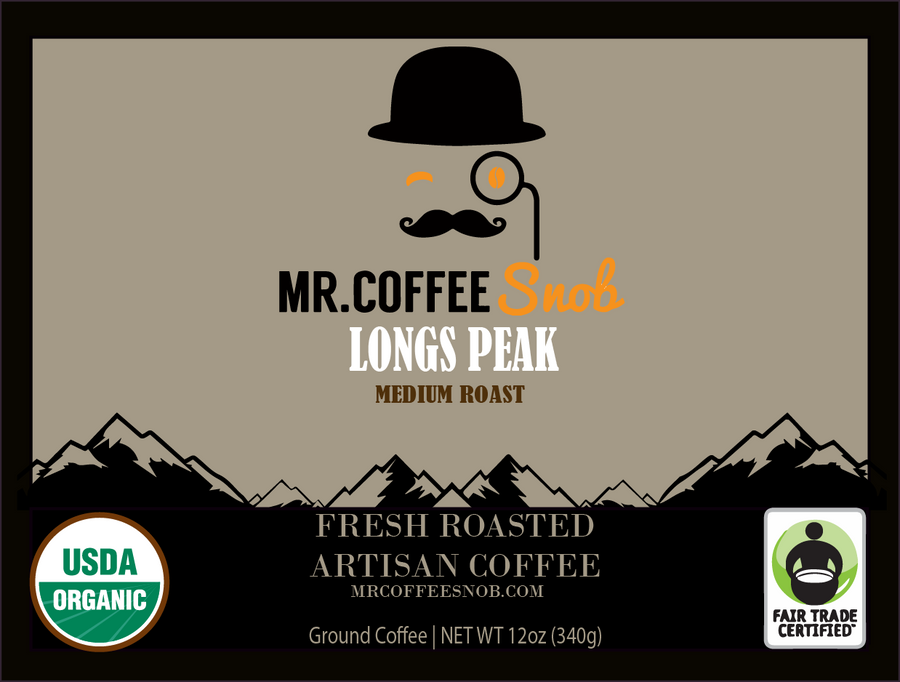 Longs Peak USDA Certified Organic Coffee-Medium Roast